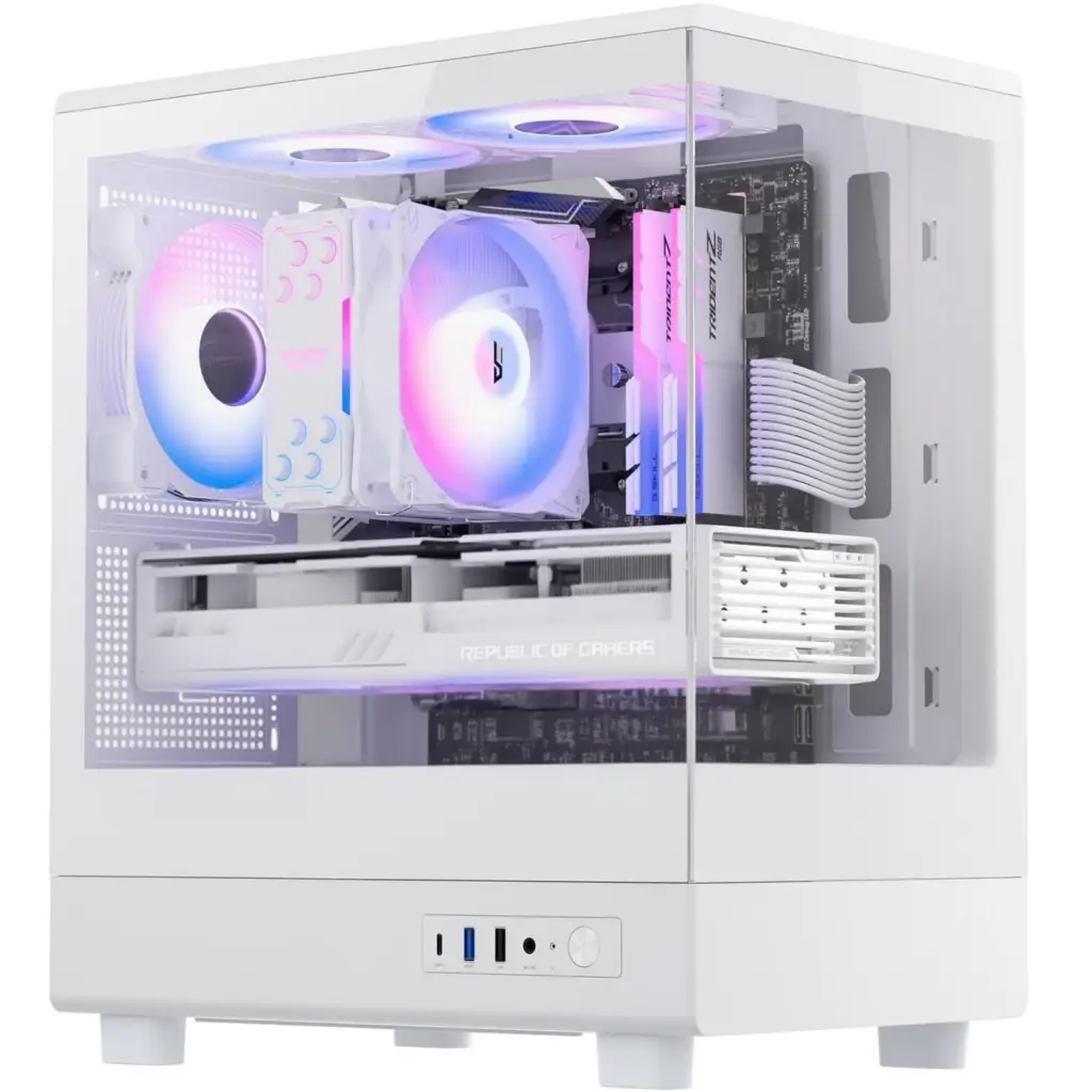 Ignite Frost Full White Gaming PC i5-14400F with RTX 5060, 16GB DDR5, 1TB SSD