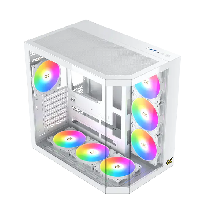 Nova Frost Apex Full White Gaming PC i7-14700KF with RTX 5070 OC, 32GB DDR5, 1TB SSD
